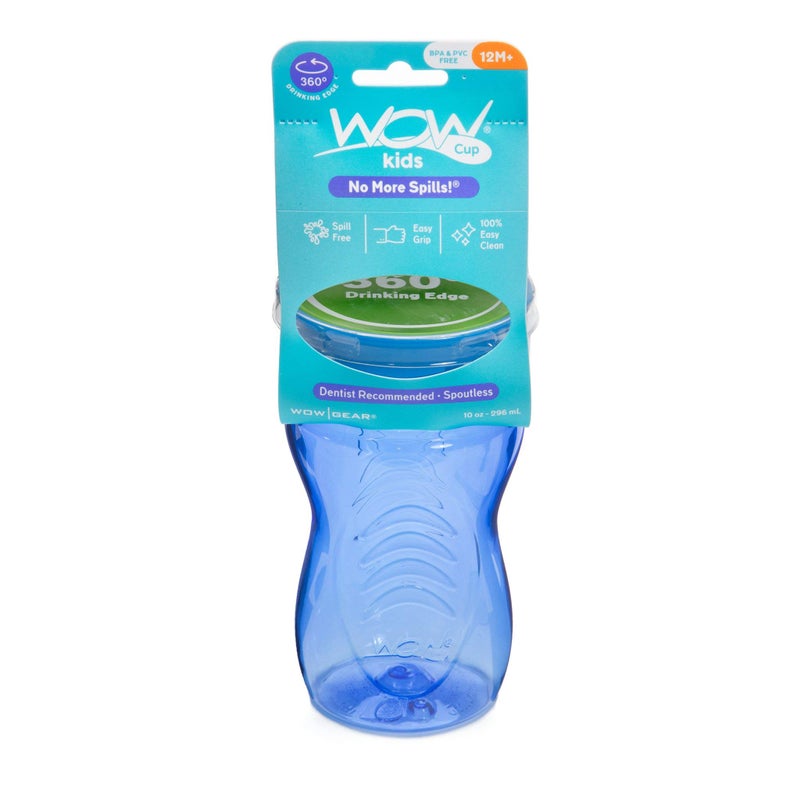 WOW GEAR Wow Cup for Kids 360 Sippy Cup, Blue, 10 oz / 296 ml - Image 4